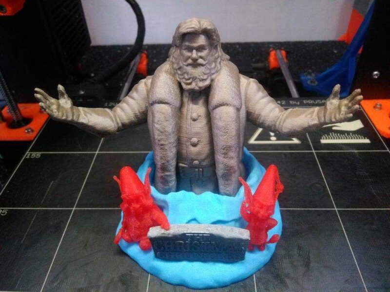 Santa Claus Büstü (Kurt Russell) Plastik Aparat - Görsel 2
