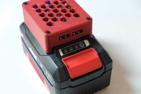 Einhell Power X İçin Usb (Quickcharge 3.0) Adaptörü Pili Değiştir Plastik Aparat