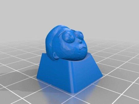Morty Klavye Keycap Organik Plastikten Biblo Dekoratif Süs Eşyası