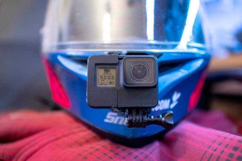 Agv K-3 Sv Kask Gopro Montaj Adaptörü - İnce Sürüm Plastik Aparat - Görsel 3