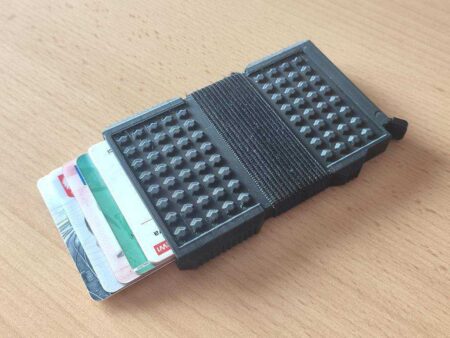 8 Kart İçin Kayışlı İnce Kredi Kartı Cüzdanı Plastik Aparat