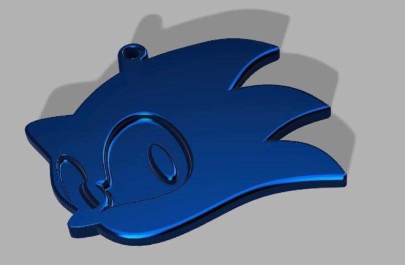 Sonic Anahtarlık Organik Plastikten Dekoratif Hediyelik Süs Biblo - Görsel 2