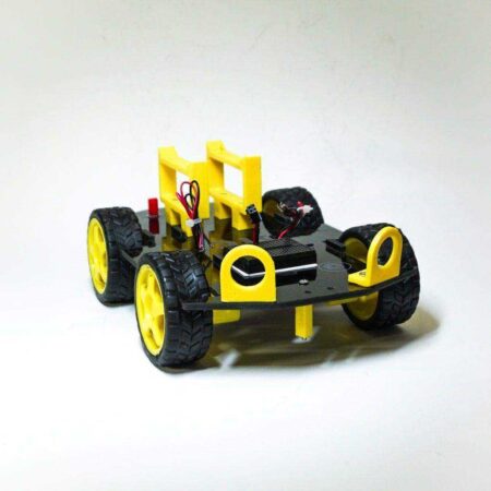 4Wd Robotik Araba Şasi Plastik Aparat
