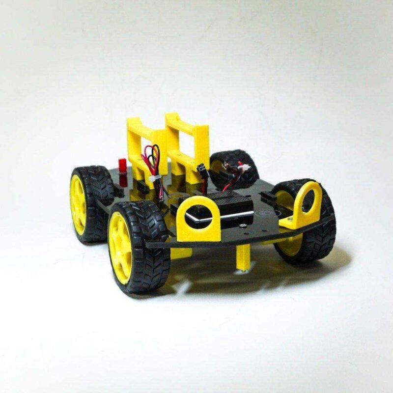 4Wd Robotik Araba Şasi Plastik Aparat