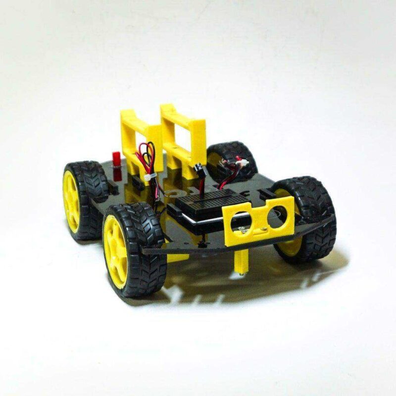 4Wd Robotik Araba Şasi Plastik Aparat - Görsel 3