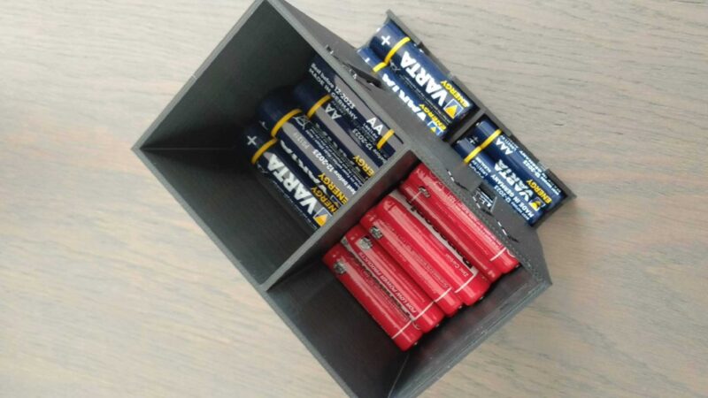 Pil Standı İkili AAA ve AA Tutucu Düzenleyici Organizer Toplayıcı - Görsel 2