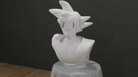 Goku Büstü Plastik Aparat