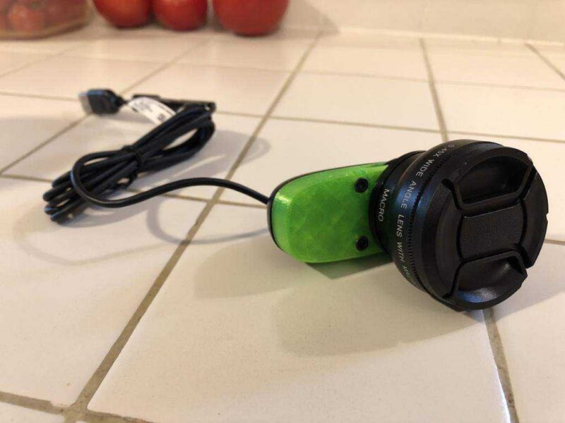 Logitech C270 Kamera W / Ayarlanabilir Odak Ve Geniş Açılı Lens Adaptörü Plastik Aparat - Görsel 3