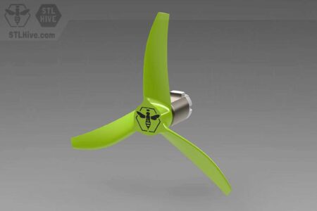 Pervane, 130 X 75, 2Mm Mil (Düşük Çözünürlüklü Stl) Plastik Aparat