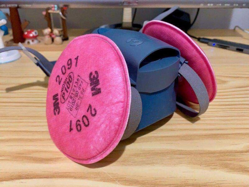 P100 Filtre Kapağı Plastik Aparat - Görsel 2
