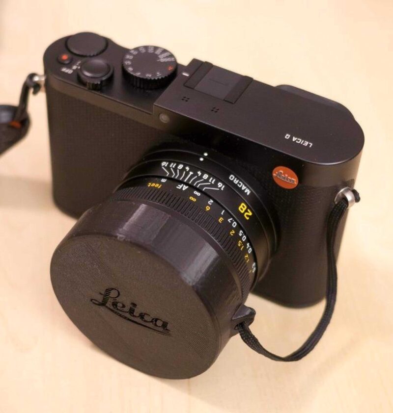 Lanyard Eki İle Leica Q Lens Kapağı (Yeni Sürüm) Plastik Aparat