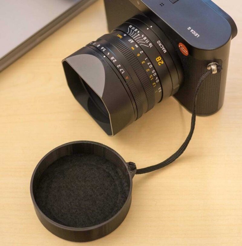 Lanyard Eki İle Leica Q Lens Kapağı (Yeni Sürüm) Plastik Aparat - Görsel 2