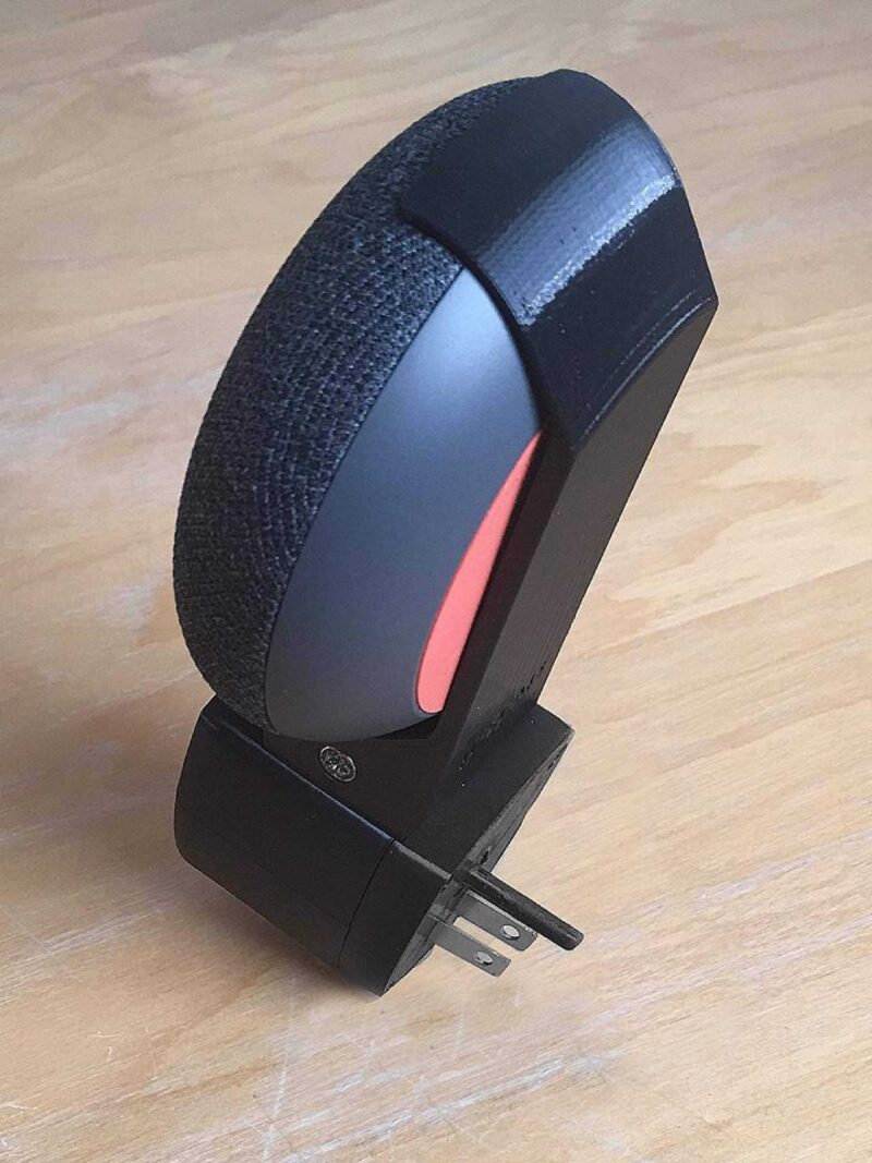 Google Home Mini Abd Soketi Standı V.2 Plastik Aparat - Görsel 2