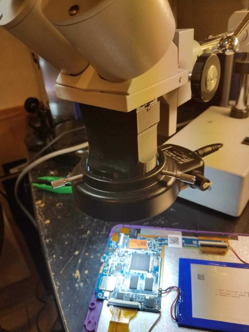 Amscope Se400 Serisi Mikroskop Led Işık Adaptörü Plastik Aparat - Görsel 2