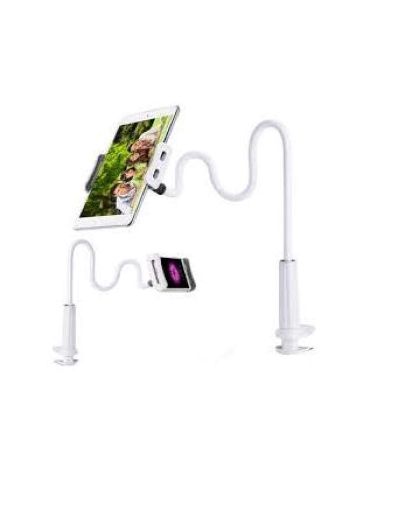 Masaüstü Telefon Tutucu Spiralli Stand Aparat Sıkıştırmalı - Görsel 2