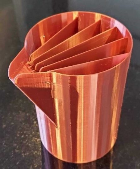Akrilik Boya Pour Split Kupası, 6 Segment Plastik Aparat