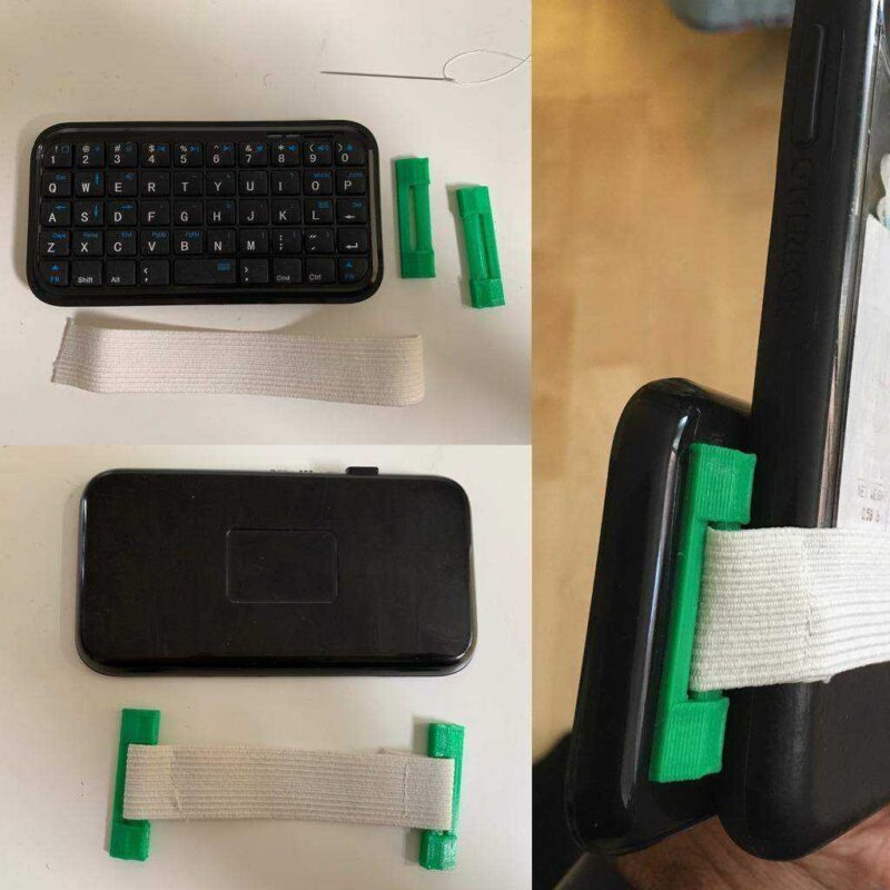 Akıllı Telefonlar İçin Ergonomik Mini Klavye Adaptörü Plastik Aparat - Görsel 3
