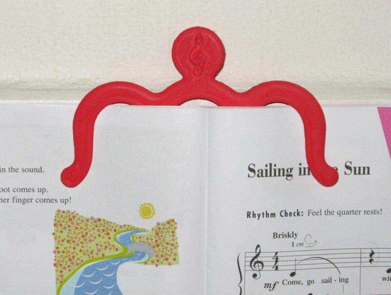 Müzik Kitap Sayfa Kitaplık Kütüphane Ayracı Tutucu Ayraç Bookmark - Görsel 3