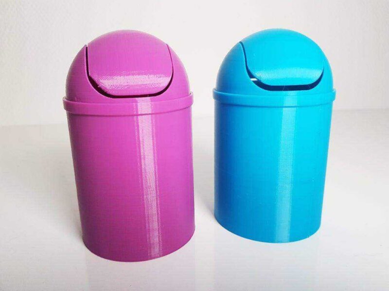 Mini Çöp Kutusu Masaüstü Çok Amaçlı Kapaklı 72x71.9998x84.9998 MM - Görsel 3