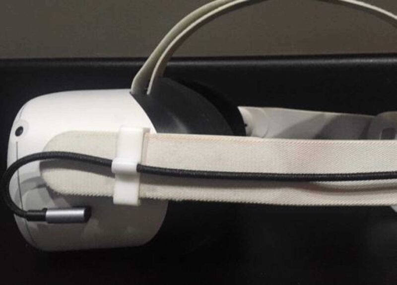 Oculus Quest 2 Usb Kablo Klipsi Plastik Aparat - Görsel 2