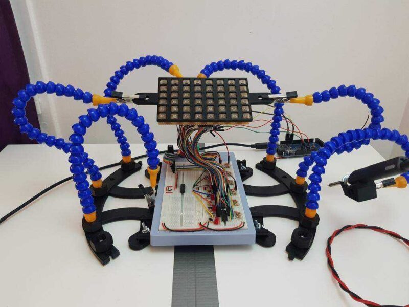 Octo + Pcb, Ts100 Yi Karşılar Lehim İstasyonu Mavi Plastik AparaT