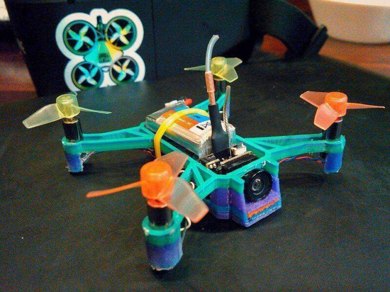 Hafif Mikro Drone Fırçalanmış 6Mm Motorlar Plastik Aparat