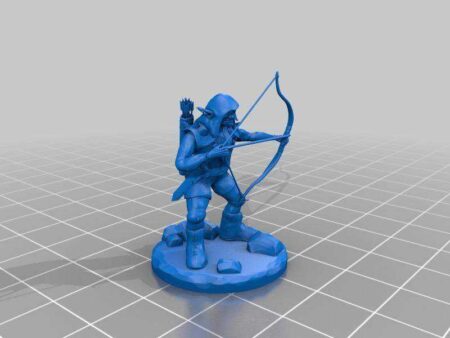 D & D Minyatür Goblin Archer Plastik Aparat