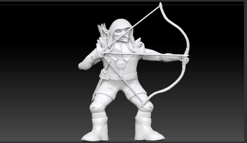 D & D Minyatür Goblin Archer Plastik Aparat - Görsel 2