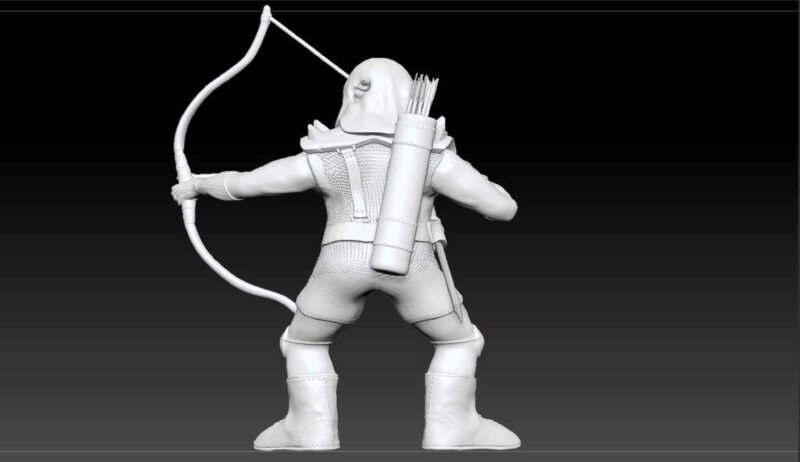 D & D Minyatür Goblin Archer Plastik Aparat - Görsel 3