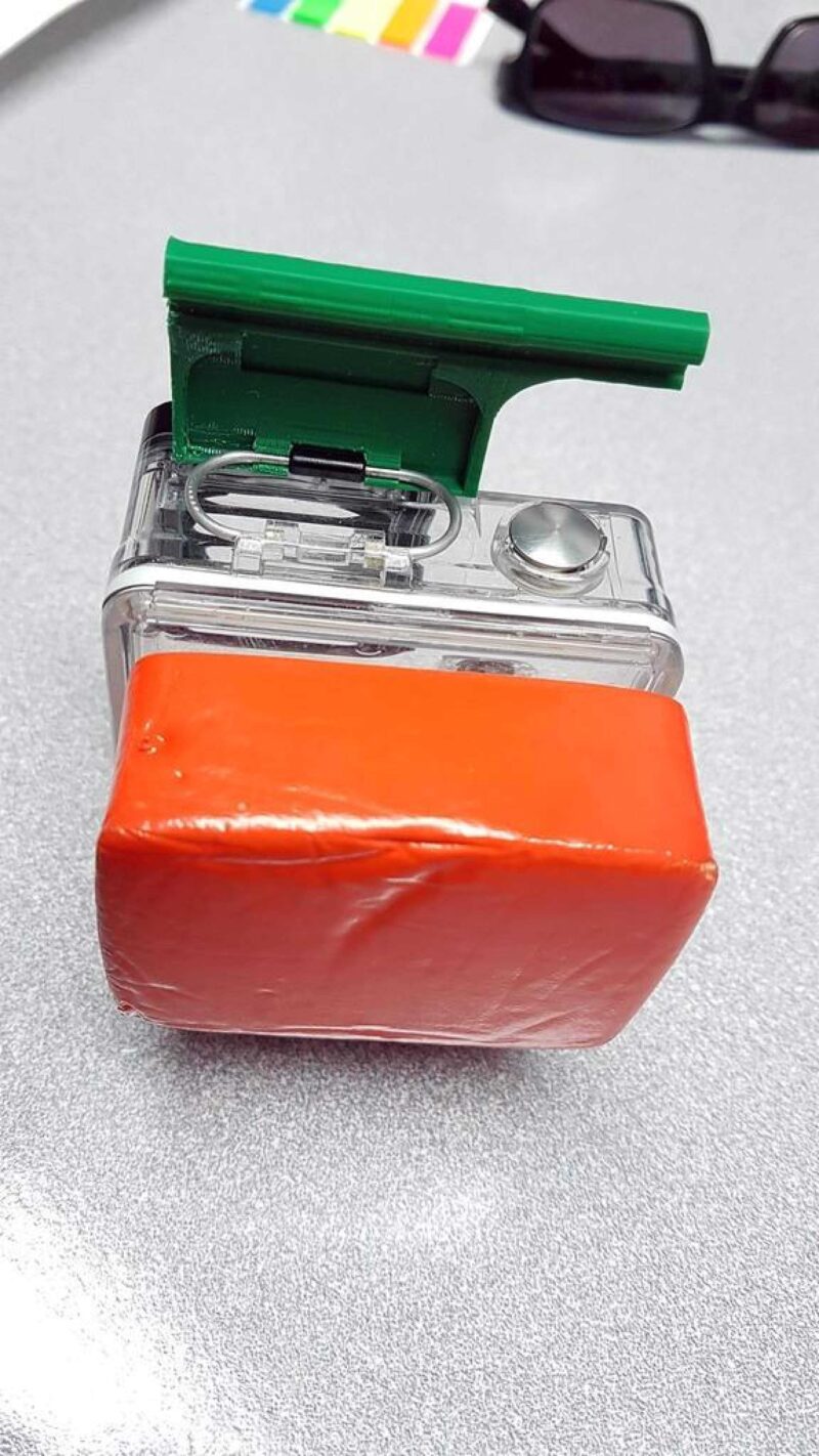 Gopro Hero3 Kutu Kılıf Mandal Plastik Aparat - Görsel 2