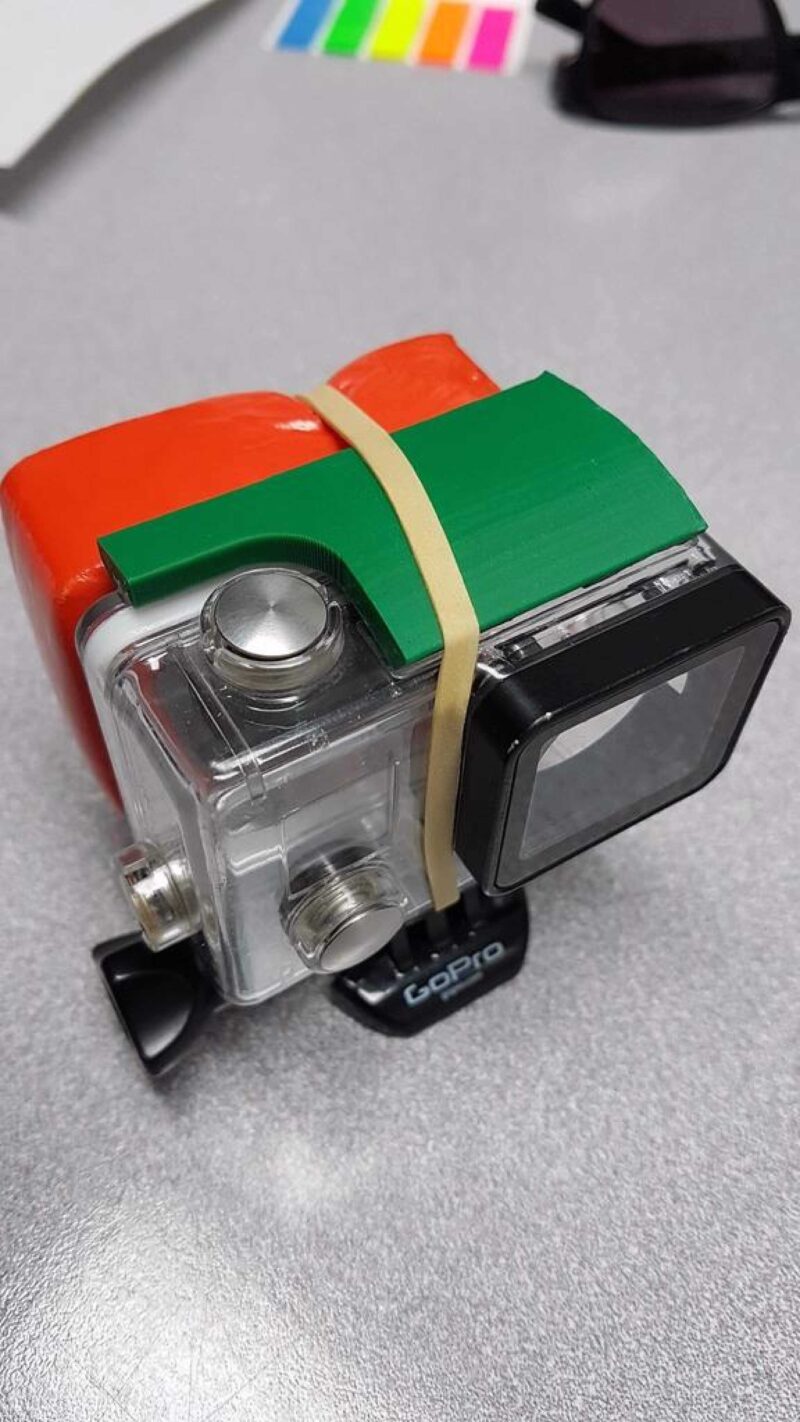 Gopro Hero3 Kutu Kılıf Mandal Plastik Aparat - Görsel 3