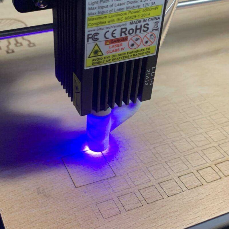 Ortur Master 2 20W 2021 Sabit Odak Lazer İçin Düşük Profilli Hava Yardımı Nozul Plastik Aparat - Görsel 3