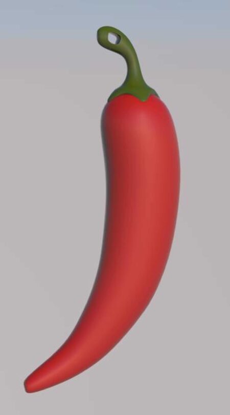 Chili Biber Anahtarlık Plastik Aparat