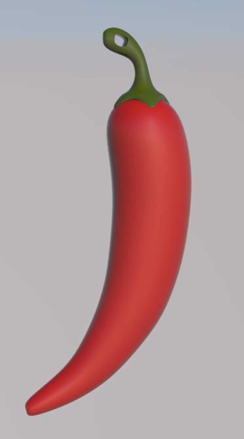 Chili Biber Anahtarlık Plastik Aparat