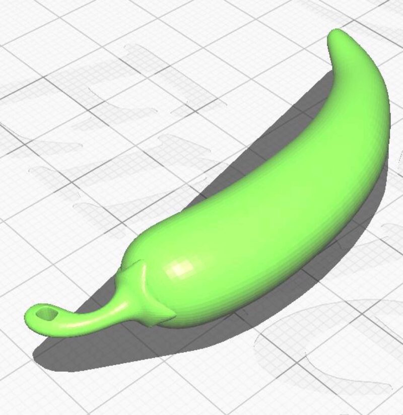 Chili Biber Anahtarlık Plastik Aparat - Görsel 3