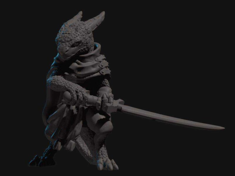 Kobold Kensei Monk Minyatür Plastik Aparat