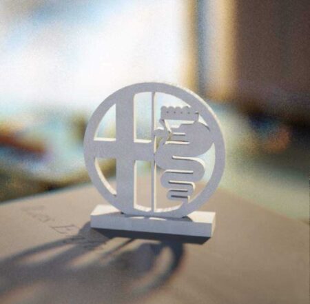 Alfa Romeo Logosu Logo Masaüstü Biblo Dekoratif Hediyelik Süs