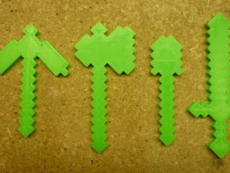 Minecraft Araçları: Kazma, Balta, Kürek, Kılıç Oyuncak