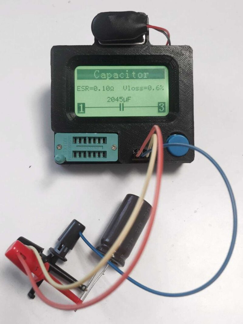 Lcr-T4 (12864Lcd Esr Scr Ölçer Transistör Test Cihazı) Plastik Aparat - Görsel 2