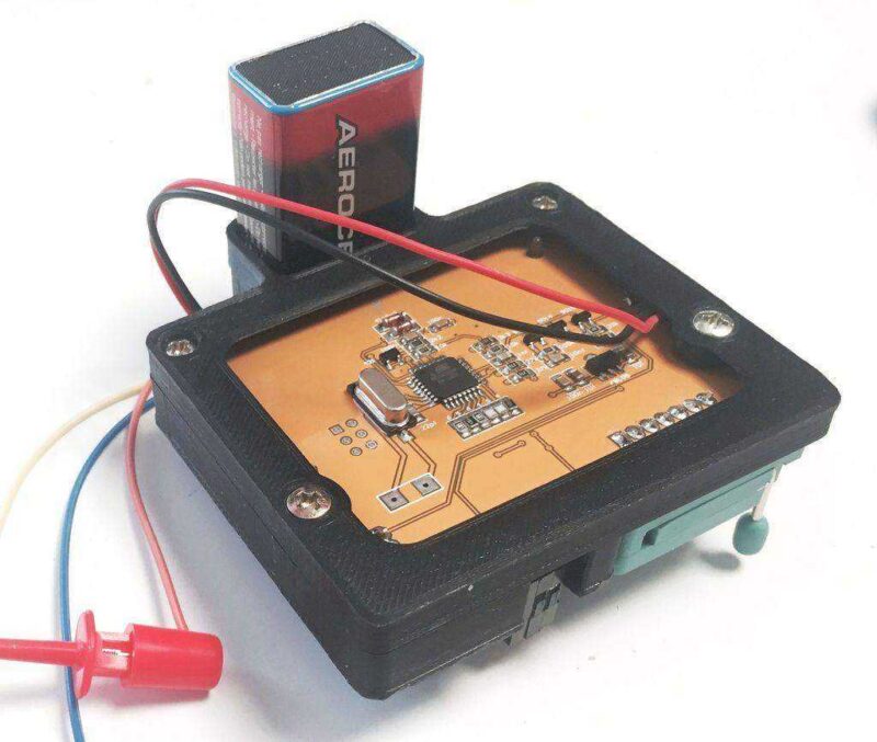 Lcr-T4 (12864Lcd Esr Scr Ölçer Transistör Test Cihazı) Plastik Aparat - Görsel 3
