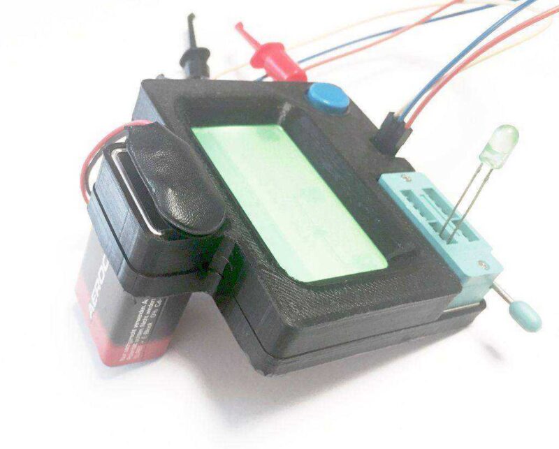 Lcr-T4 (12864Lcd Esr Scr Ölçer Transistör Test Cihazı) Plastik Aparat - Görsel 4