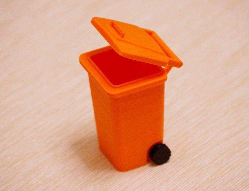 Mini Çöp Kovası Dekoratif Organizer Kalemlik Masa Süsü - Görsel 3