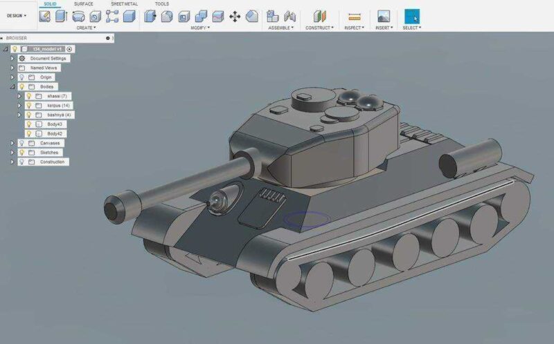 Mini Tank T34 Plastik Aparat - Görsel 2