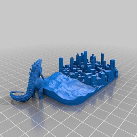 Godzilla Playset (Altoid Tin İçin) Plastik Aparat