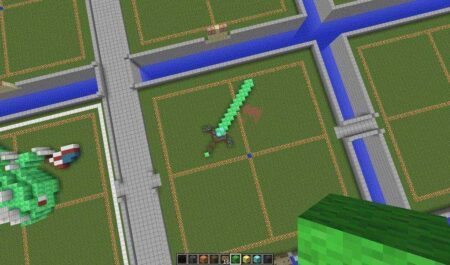 Minecraft Zümrüt Kılıcı. Plastik Aparat