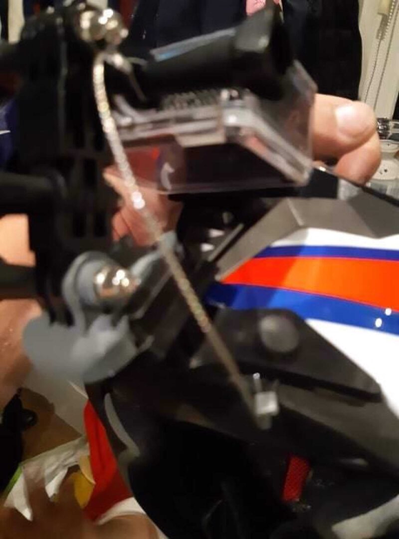 Gopro Hızlı Bisiklet Motosiklet Helmet Ls2 Ff327 Challenger İçin Montaj Plastik Aparat - Görsel 3