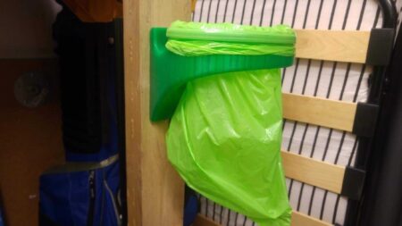 Duvara Monte Küçük Çöp Kutusu Plastik Aparat