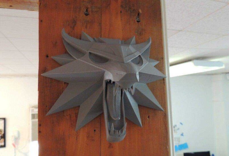Witcher Kurt Okulu Madalyon Kolyelik Zincirsiz Organik Plastikten - Görsel 2