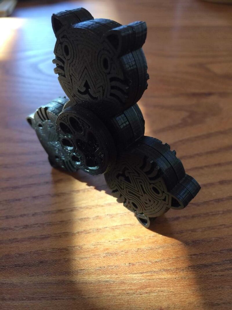 Fidget Spinner Kedi Tasarımı Plastik Aparat - Görsel 2