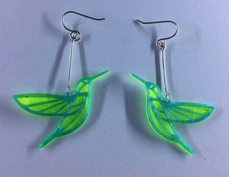 Hummingbird Küpe 2 Renk Plastik Aparat